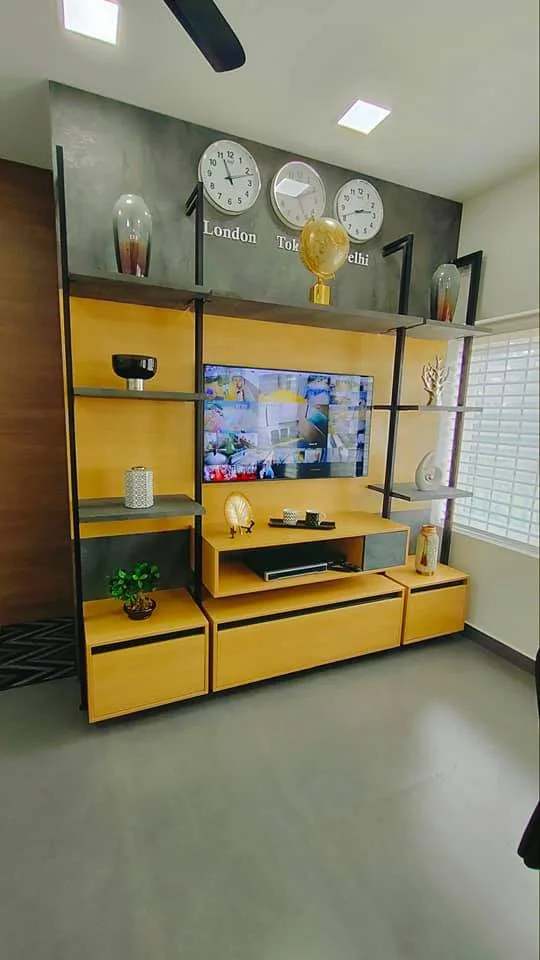 Modular kitchen island with breakfast counter