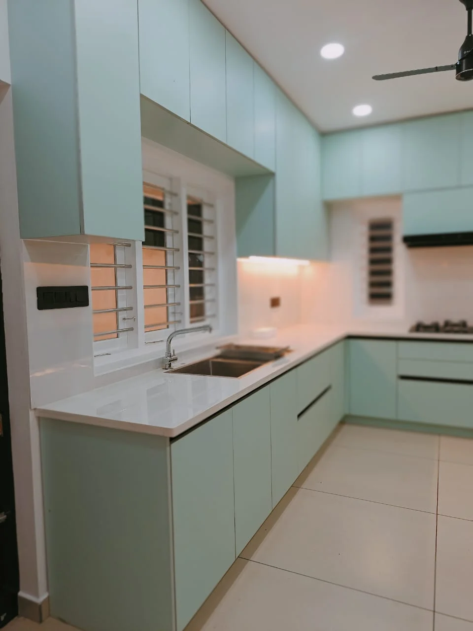 Custom living room partition and room divider